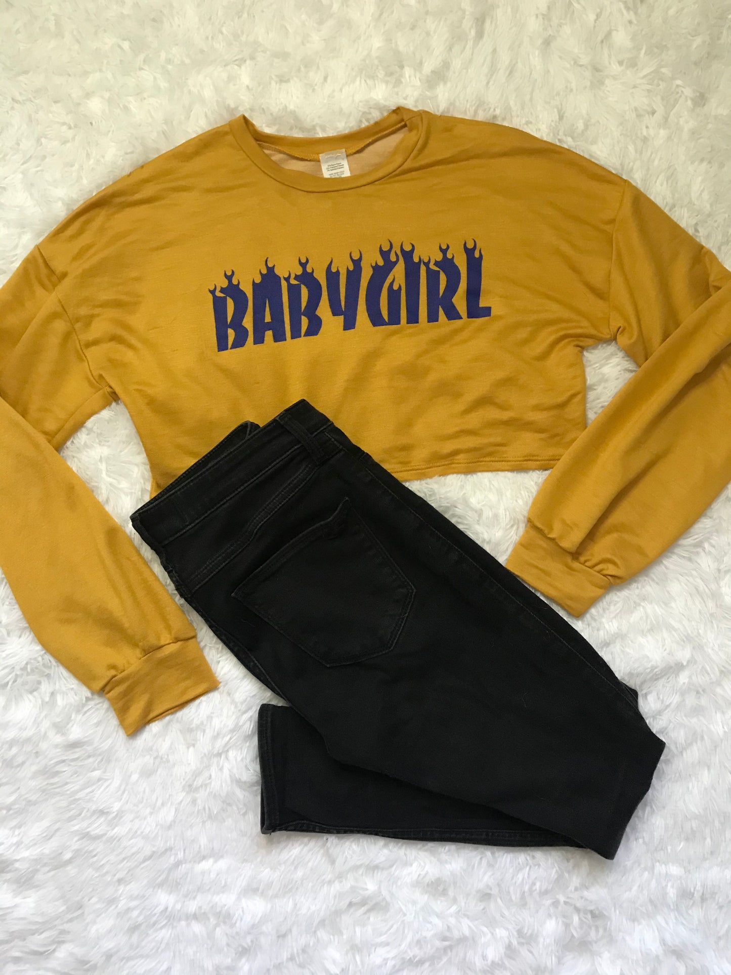 Baby Girl | Long Sleeve Crop Top